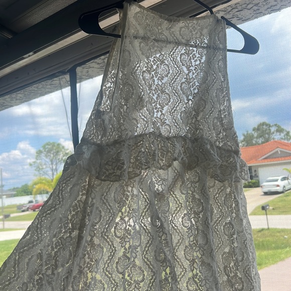 Ivory Lace Gimmicks Vest - Picture 3 of 4